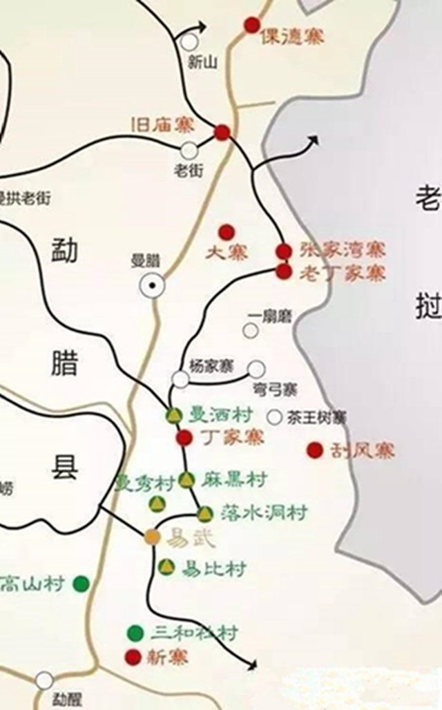 西双版纳茶叶产区图片,西双版纳茶区著名茶山介绍