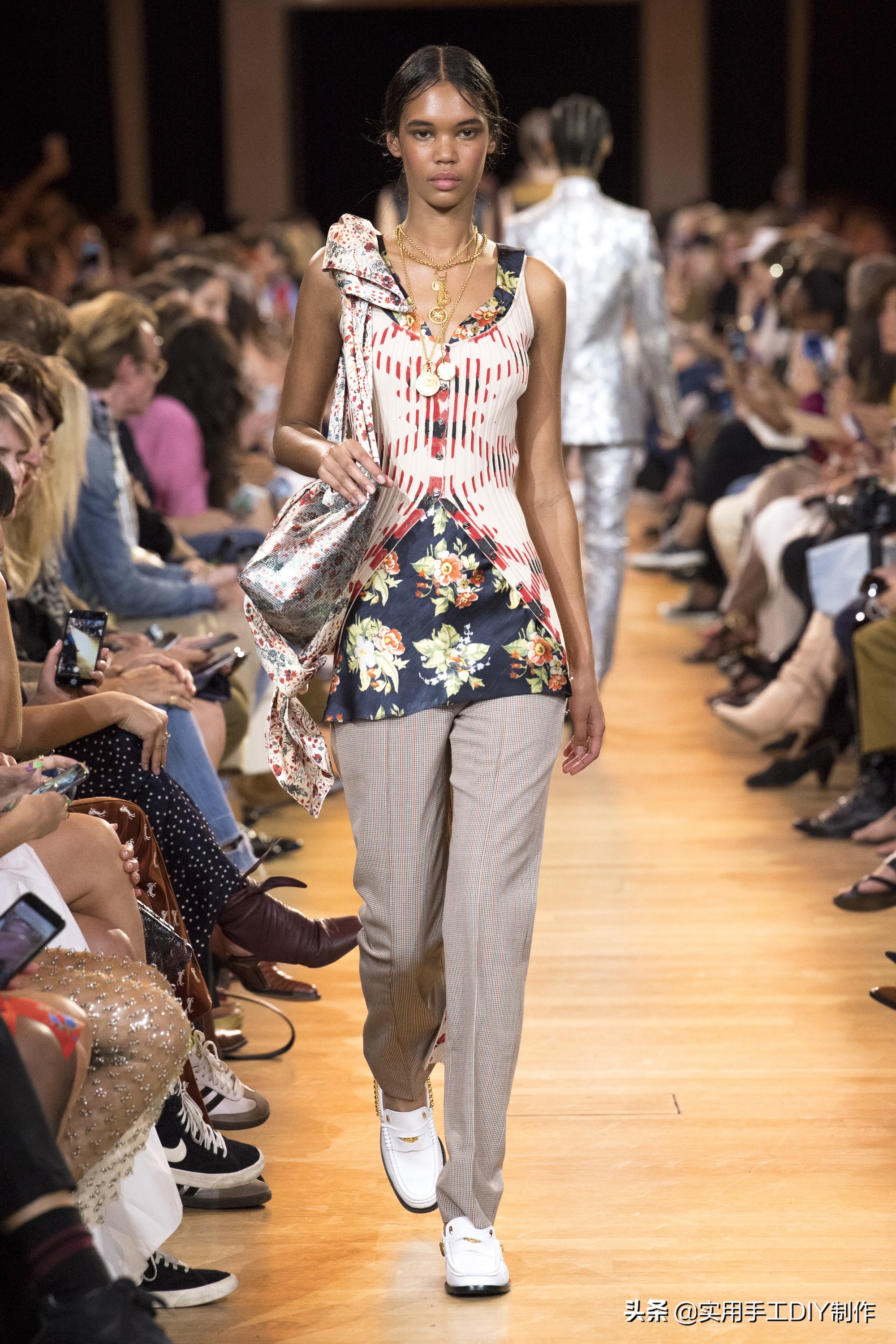 pacorabanne2021春夏系列金属长裙,pacorabanne亮片上衣