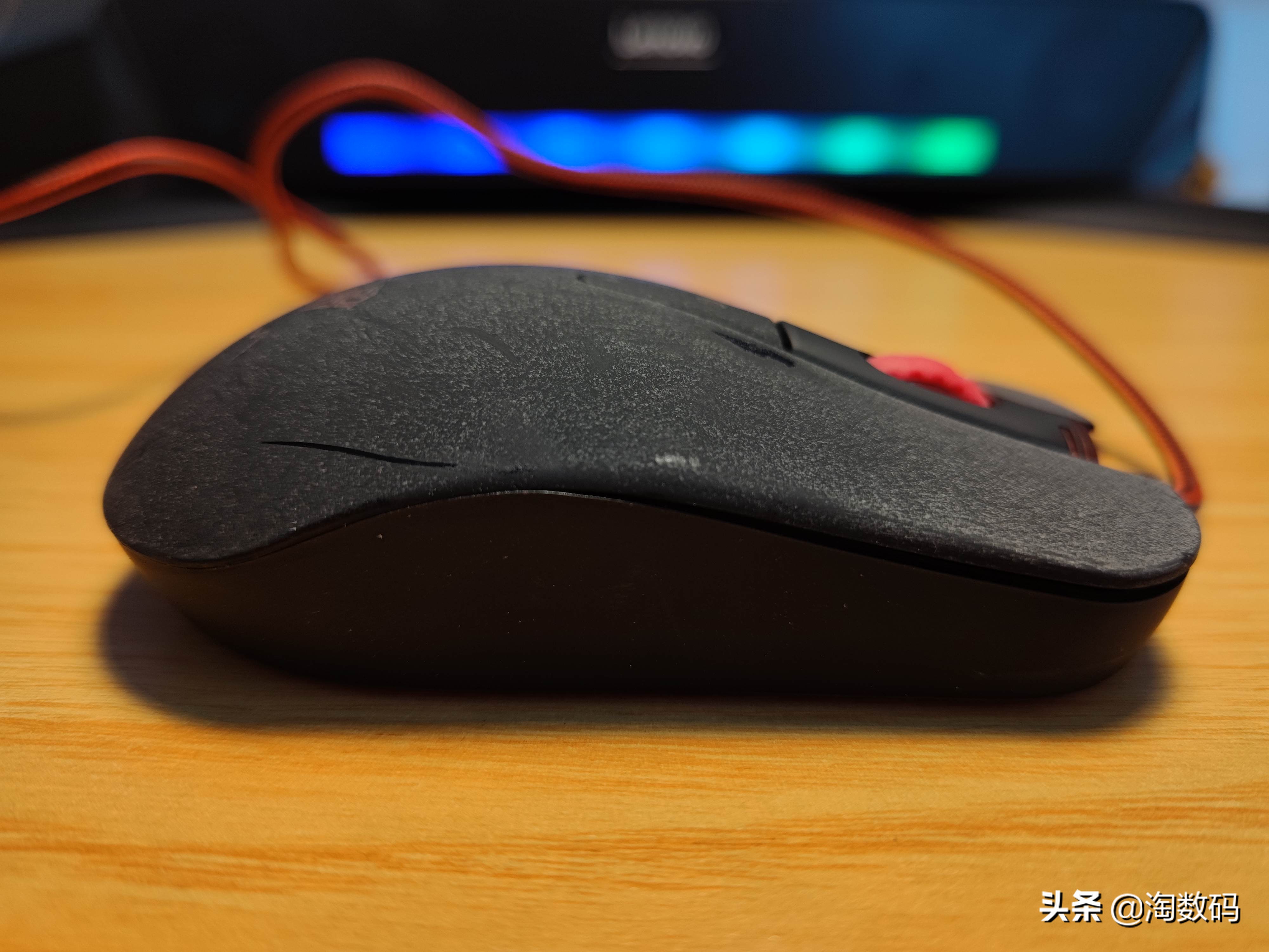 ¥9.9原封库存洋垃圾:AULA暗黑魔羯游戏鼠标开箱+拆解+除胶晒单