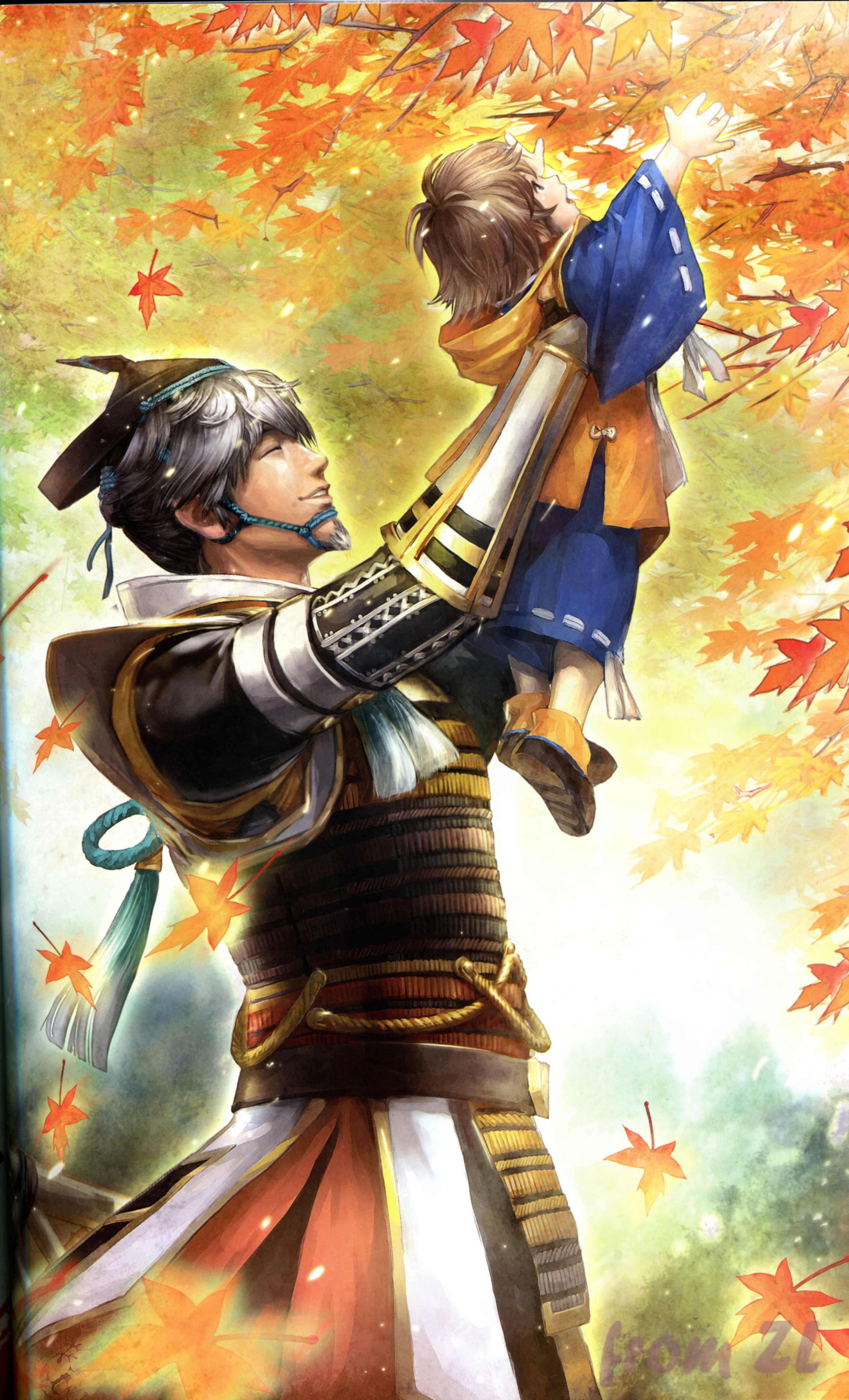 战国无双4设定角色原画集，神无双极意55名武将CG插画壁纸欣赏