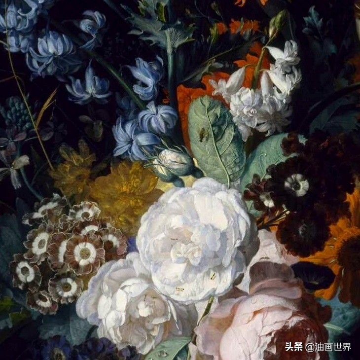 荷兰花卉画作品欣赏,当代国外巨幅花卉画家