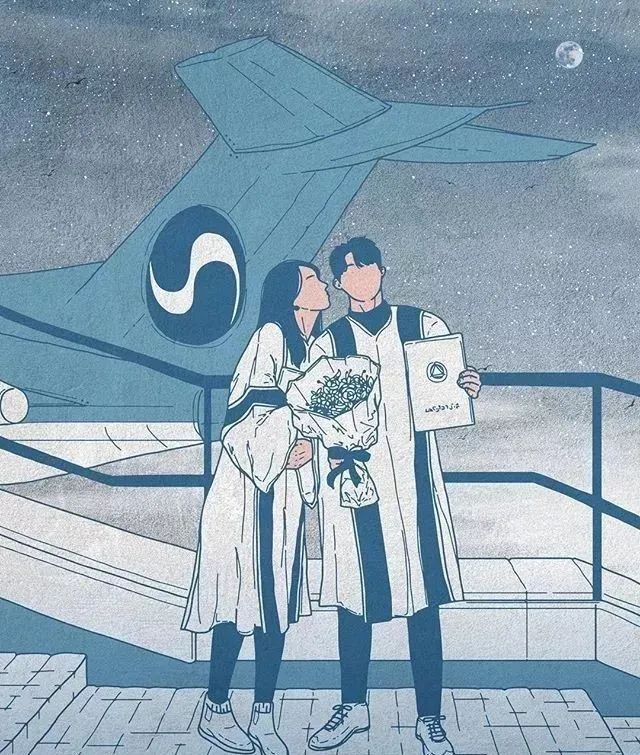 韩国插画师霸道总裁插画,韩国插画师笔下的情侣日常