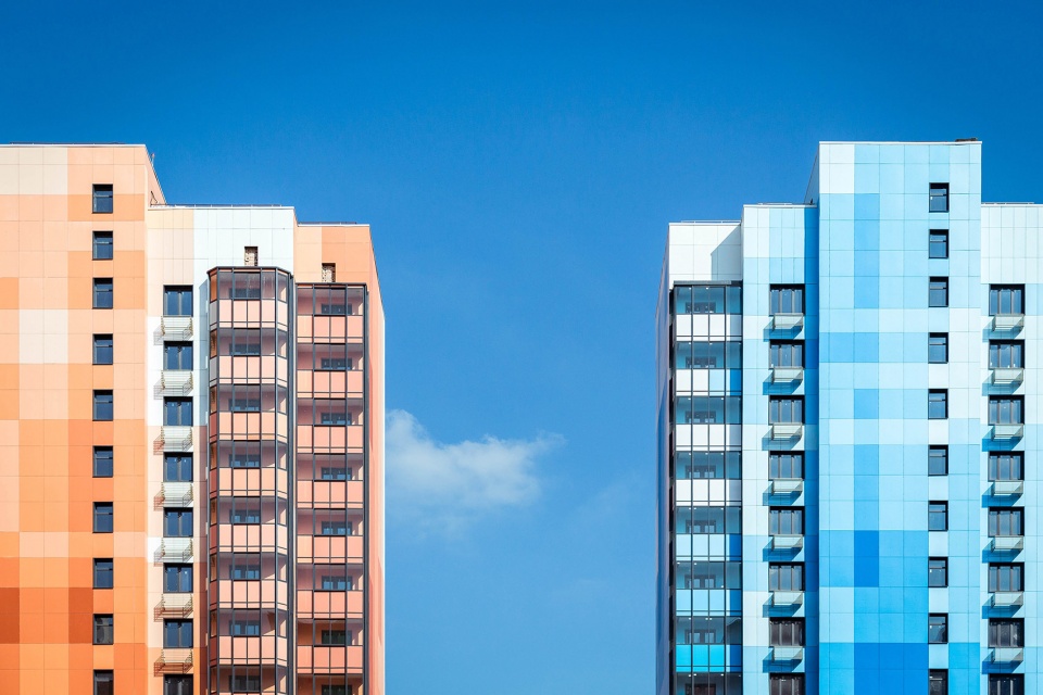 莫斯科简约风格设计,多彩社区亮点