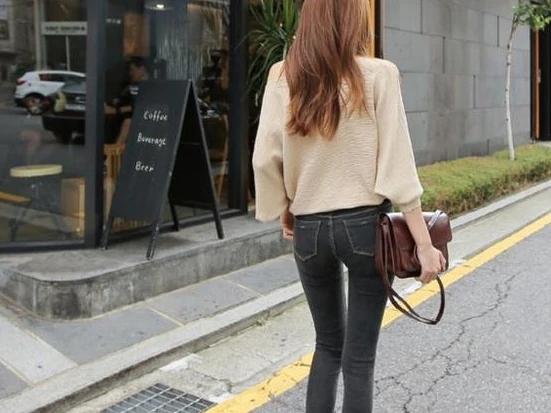 黑色紧身牛仔裤女裤,紧身超级好看牛仔裤