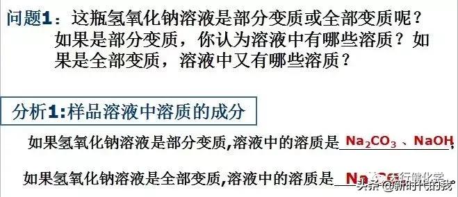 氢氧化钠变质对照表,氢氧化钠变质反应式