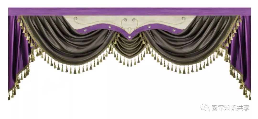 窗帘连体水波帘头制作视频,欧式风格窗帘平板水波帘头