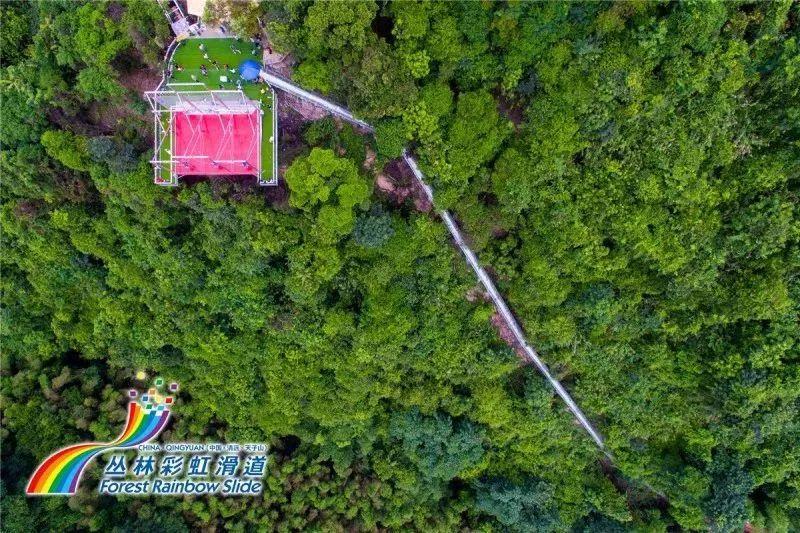 网红玻璃桥悬崖秋千,网红旅游打卡玻璃滑道