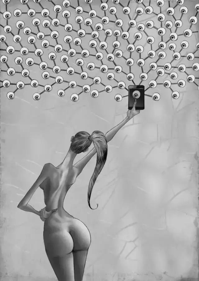 暗黑风格绘画人物素描,暗黑系插画100幅