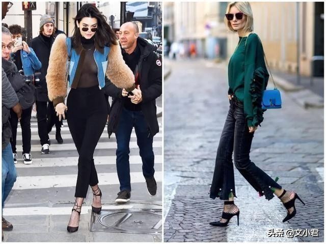 再穿长裤你就out了，性感吸睛的渔网袜，腿精女孩通常这样穿