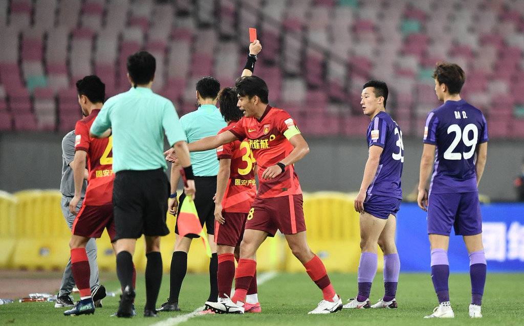 2017中超红黄牌第二轮,两轮中超惊现9张红牌