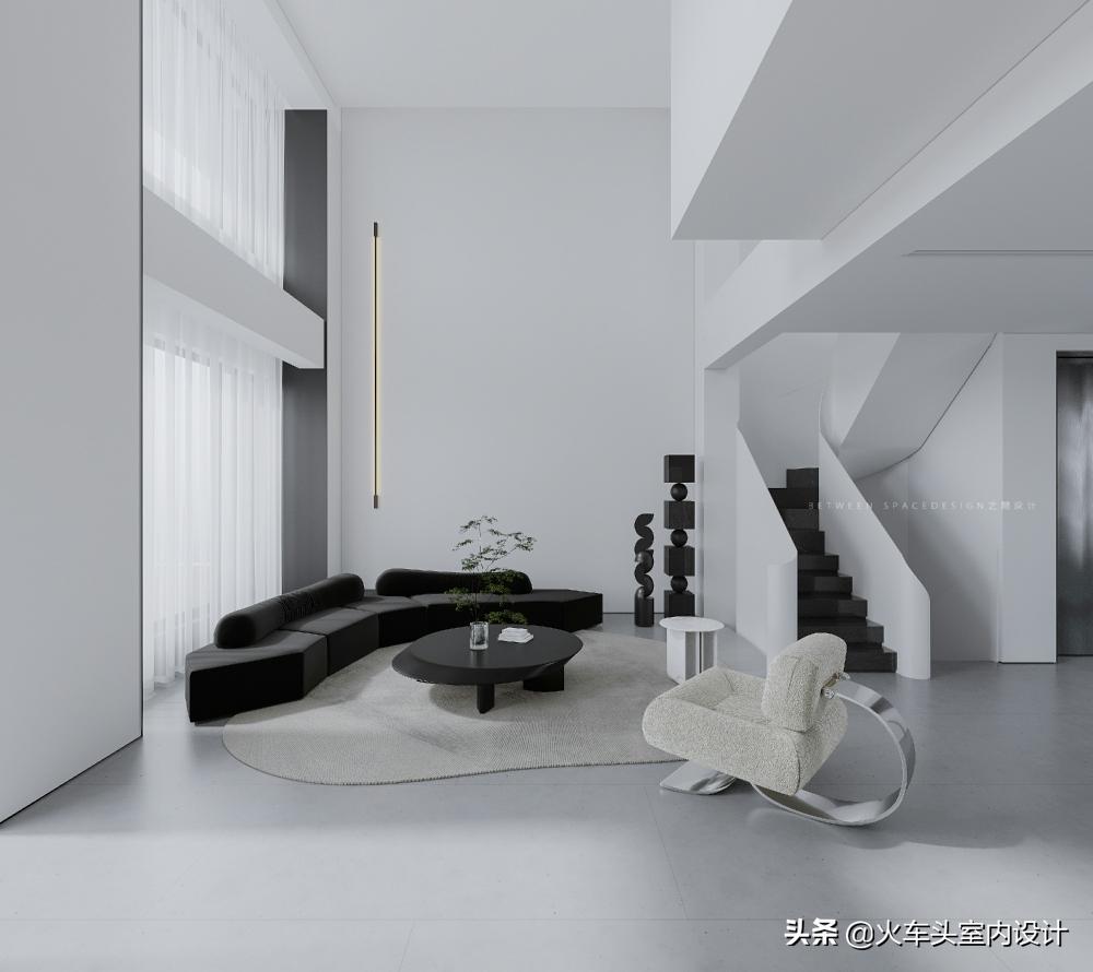 80款挑空客厅设计,大宅就该有这气势