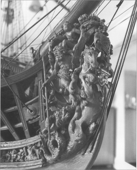 王权象征图,英国18世纪海军风帆战舰设计图