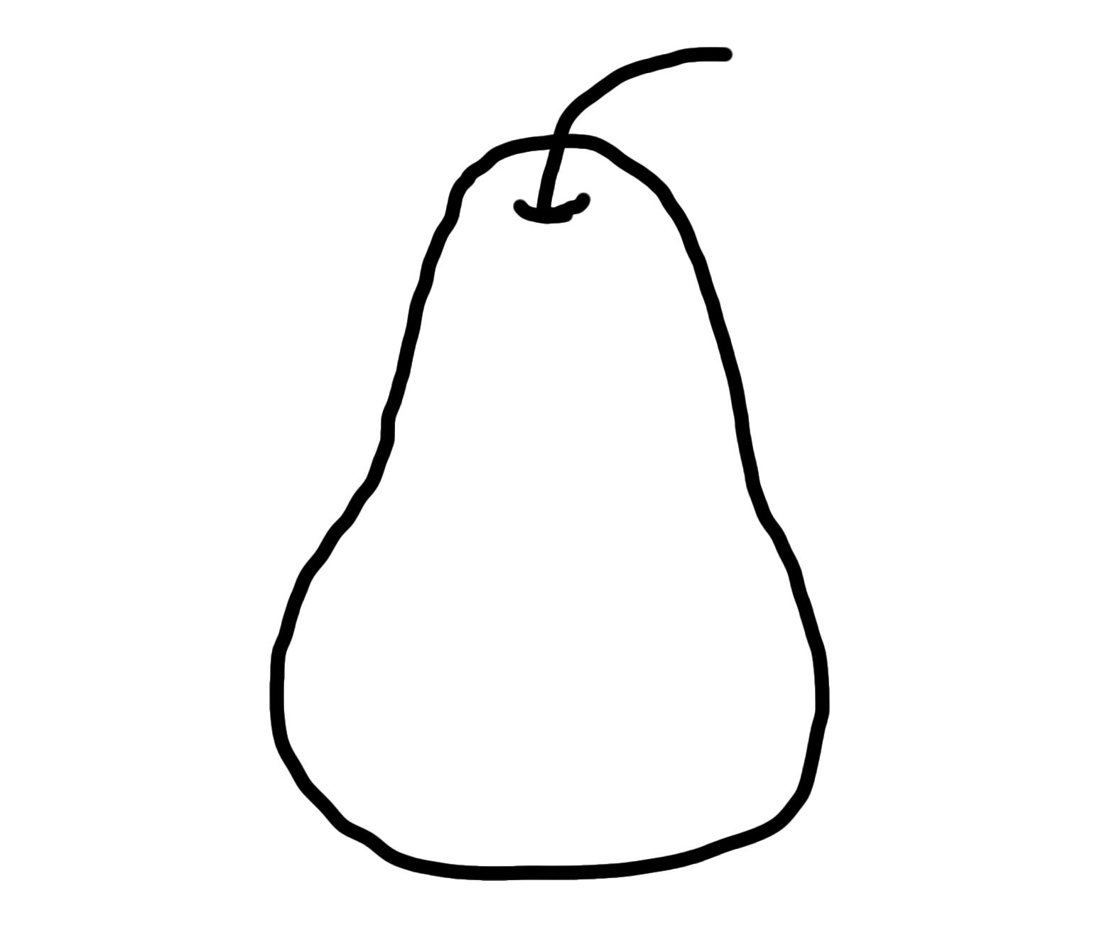 水果的画法儿童简笔画图片大全,梨子的画法儿童简笔画图片