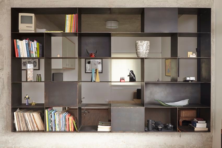 隔断做柜子和门一体,隔断做柜子再加隐形门效果