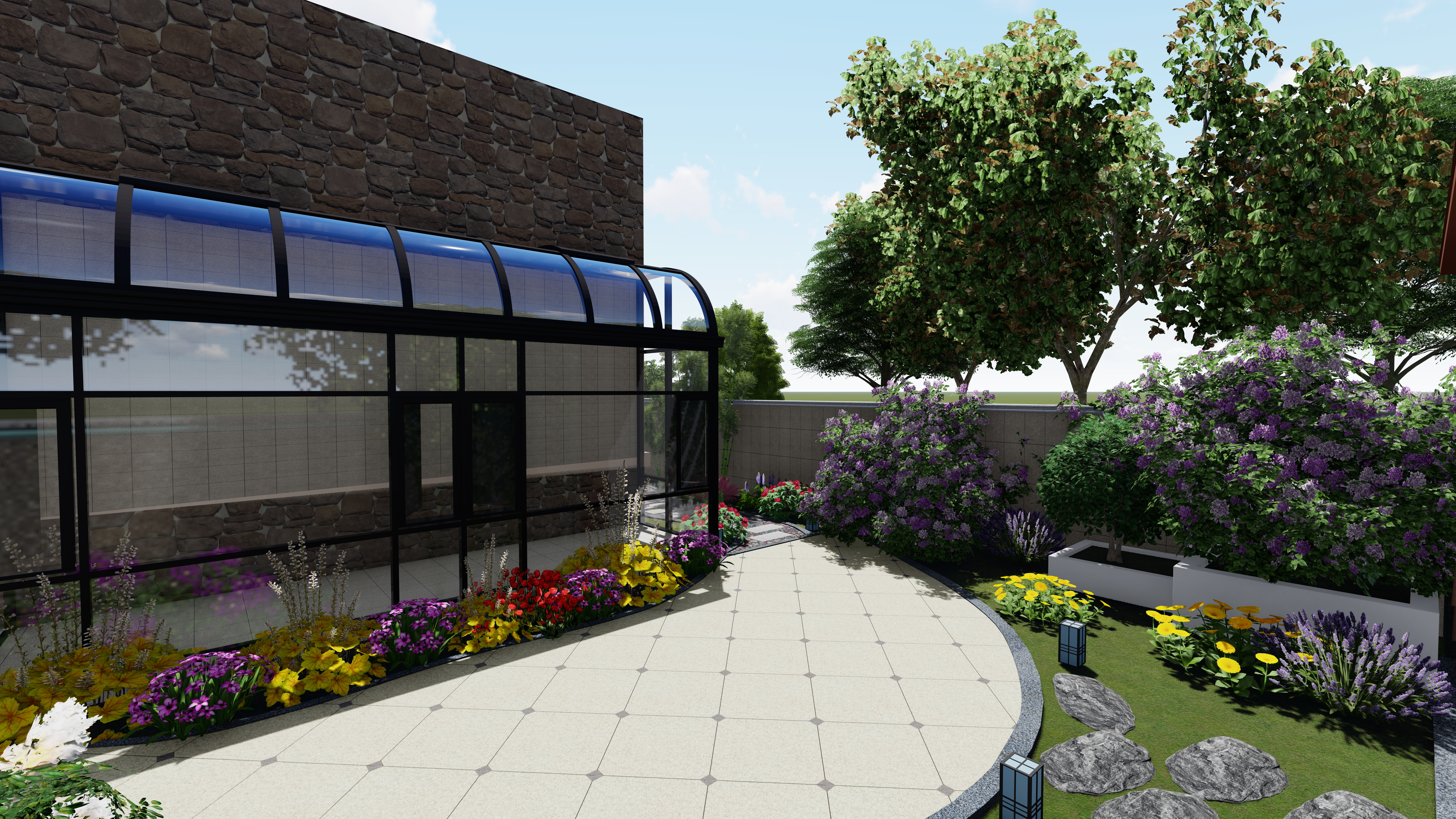 庭院遮风挡雨阳光房,100款阳光房庭院设计