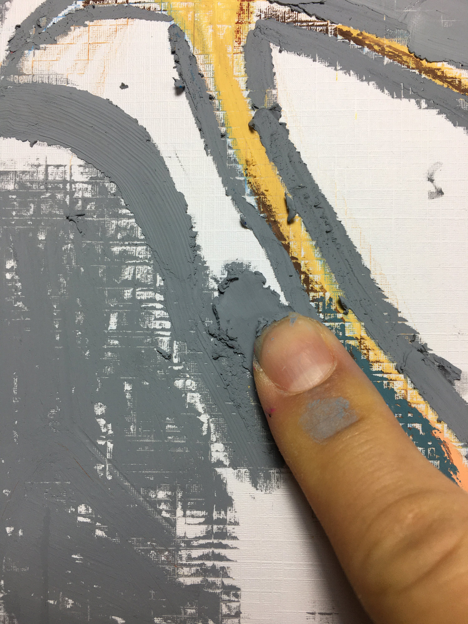 油画棒经典色系绘画雪山,油画棒的神仙画法