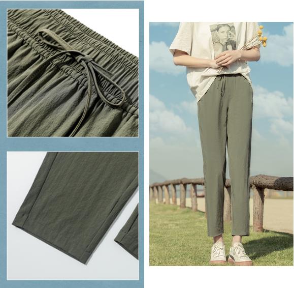 超凉爽的裤子显瘦又百搭,初夏穿搭显瘦中性风裤子