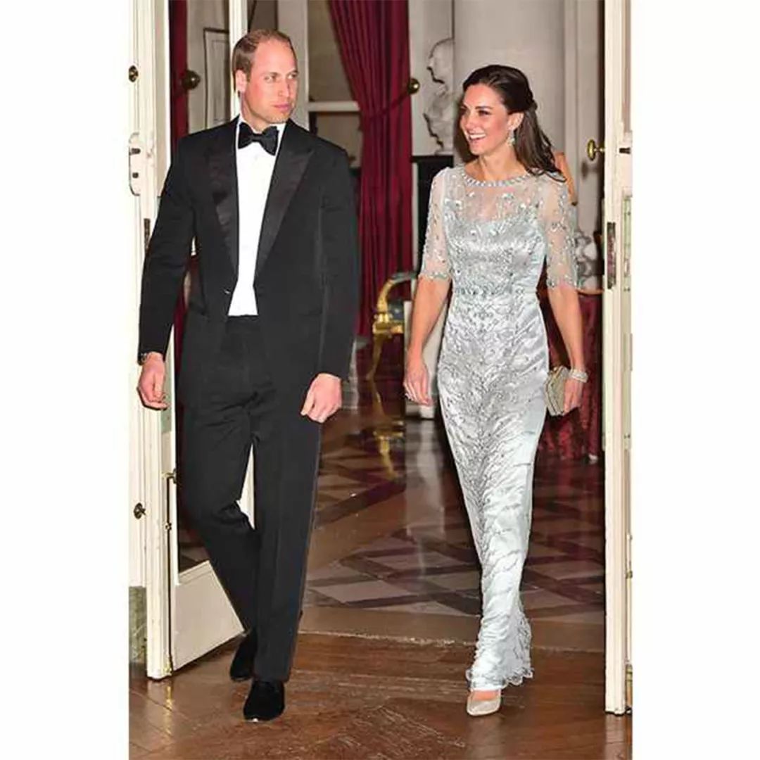 凯特王妃金纱裙,凯特皇妃透纱裙短袖