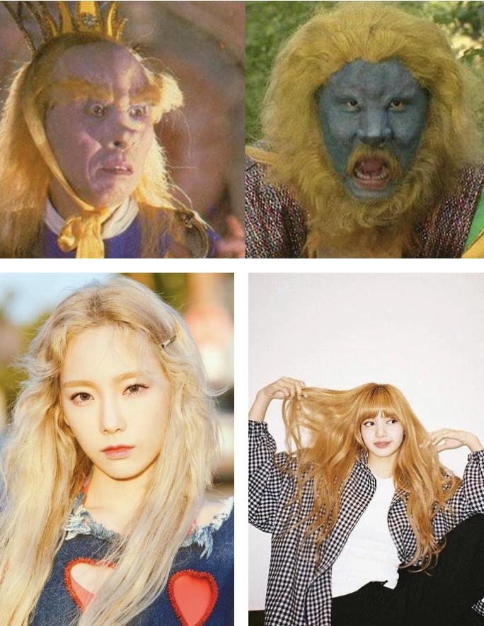 盘点那些明星好看的发色,西游记四大龙王发色