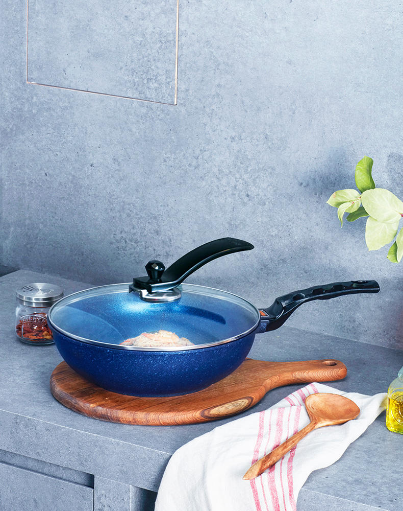 小厨娘心动一号,蓝宝石不粘炒锅