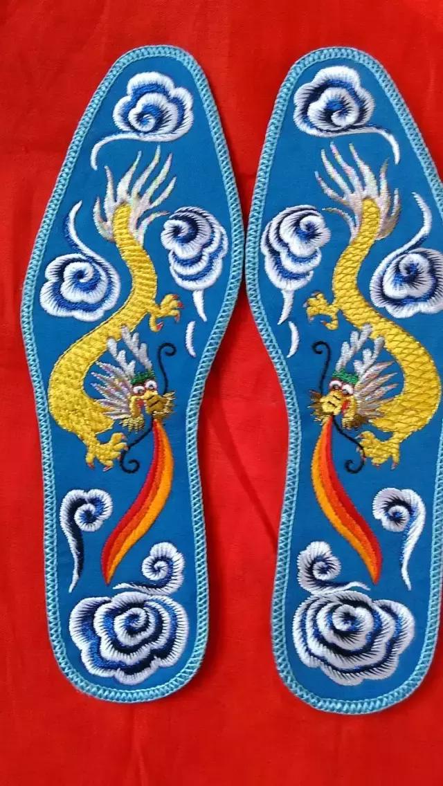 刺绣鞋垫花样各种图案教程,几何鞋垫图案鞋垫绣法