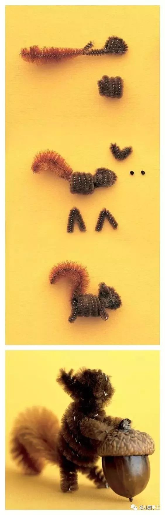 毛根扭扭棒手工制作过程图文,毛根扭扭棒手工制作教程过程图文