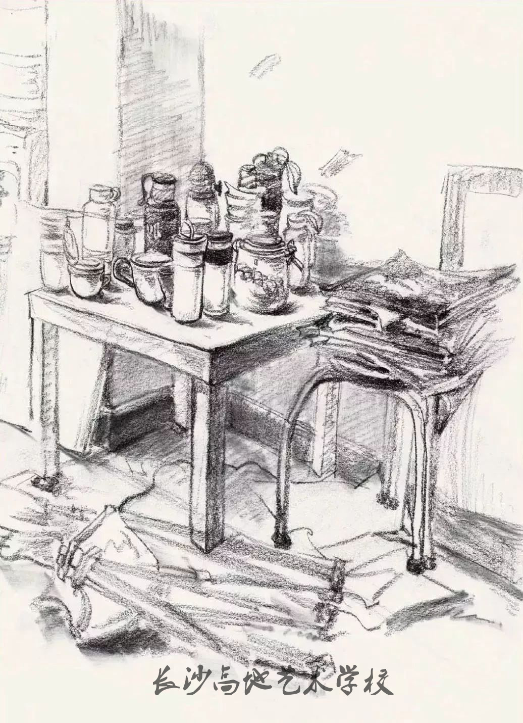 校考速写场景默写技巧,速写校考风格