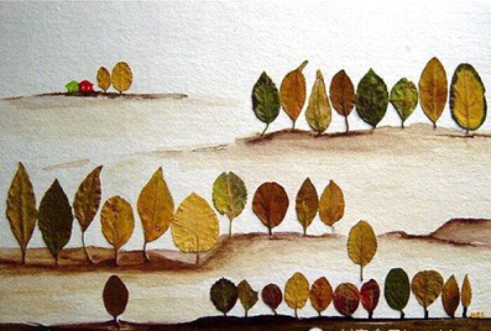 秋天最美的落叶手工,跟秋天有关的树叶手工超级简单