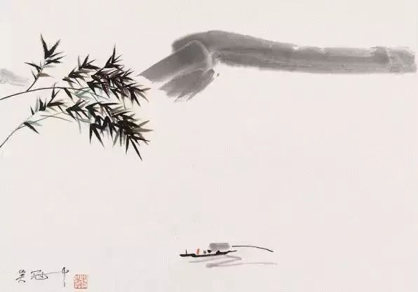 吴冠中竹子图,吴冠中画的竹子