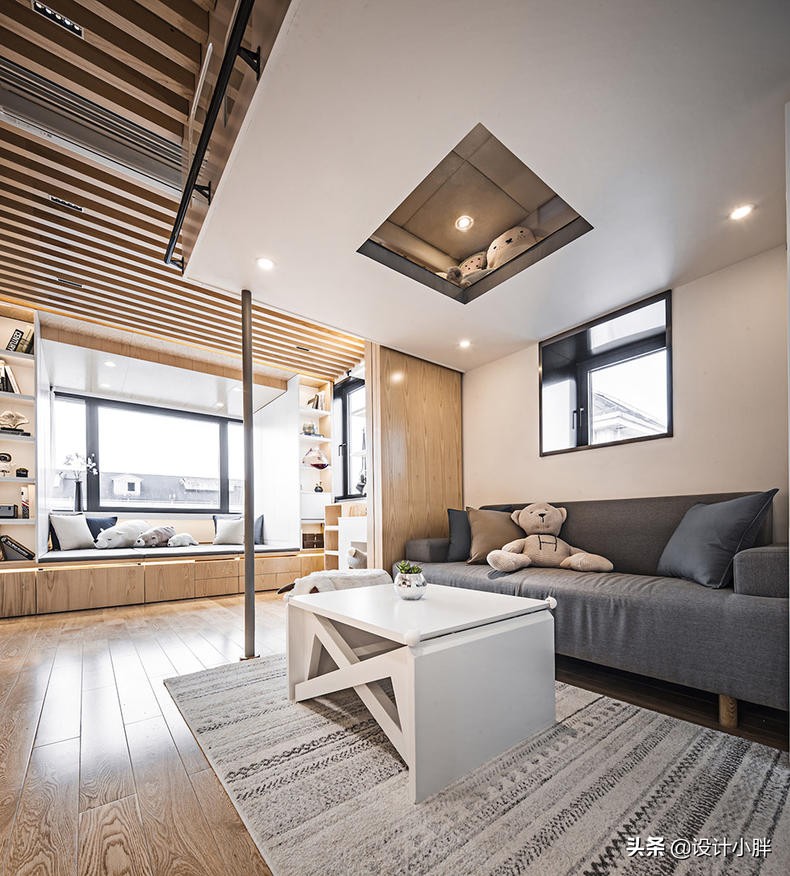 上海不到34㎡的老公房，“翠玲珑”设计，竟容纳祖孙三代五口人