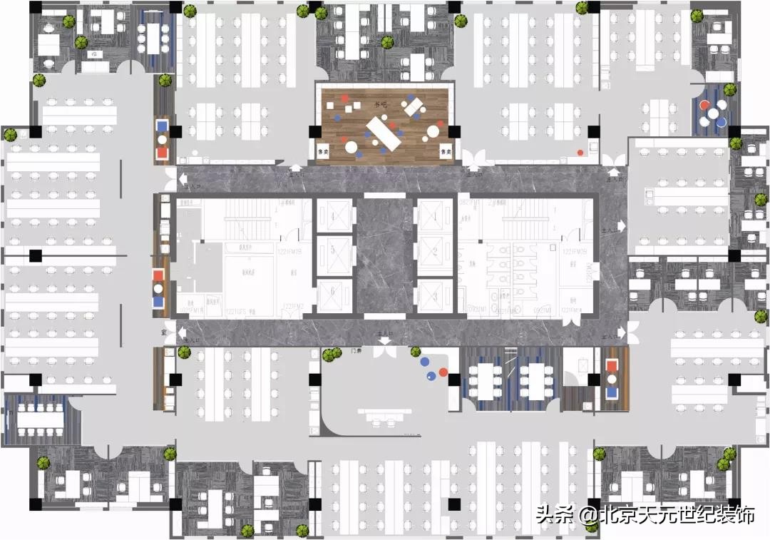 西城国际化办公室装修设计效果,北京现代简约装修设计效果图