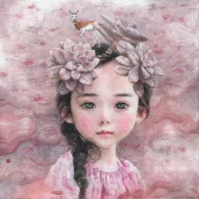 韩国多肉女孩,用绘画治愈无数人!