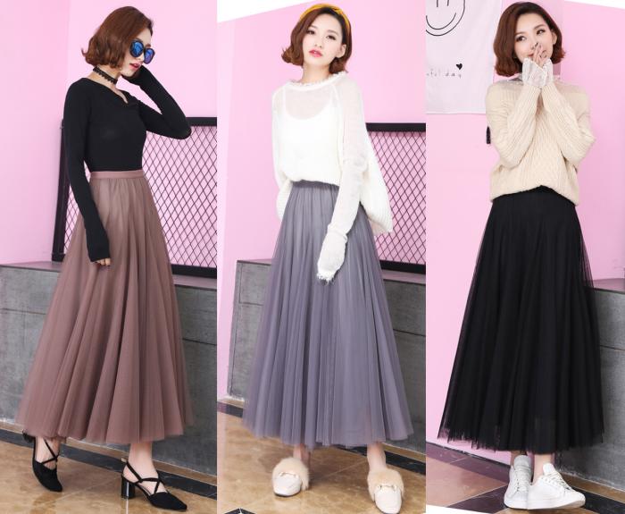 百褶裙的万能搭配随意就很好,夏天长款百褶裙的10种搭配方法