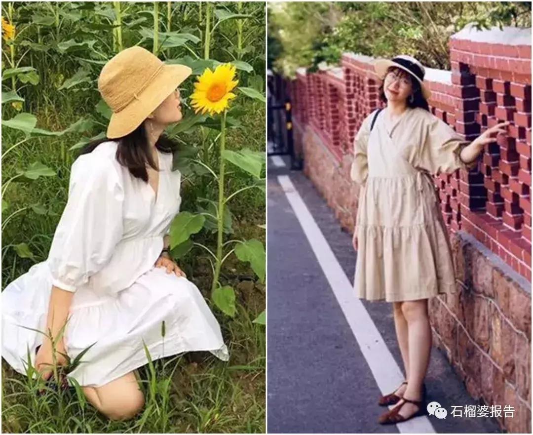 穿上它就不需要P图,这条短袖连衣裙真实爱上