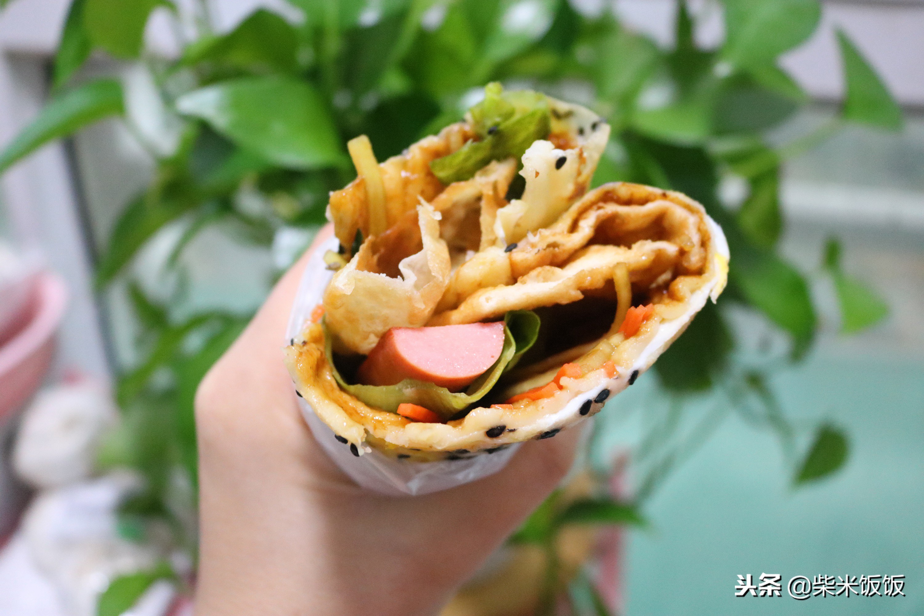 松软营养的早餐饼太好吃了,好吃又简单的早餐饼你学会了吗