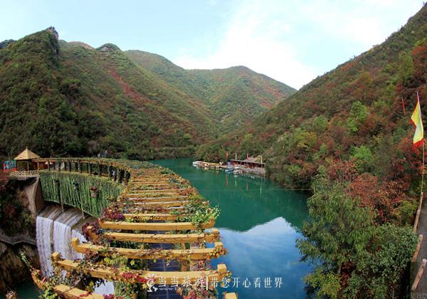 湖北郧西五龙河美景,湖北郧西五龙河风景区一日游