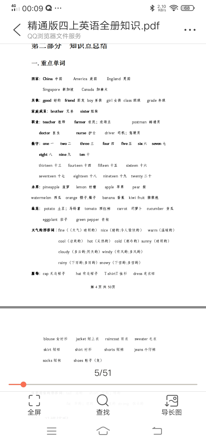 外研版四年级上册英语知识点归纳,人教精通版四年级英语上册视频