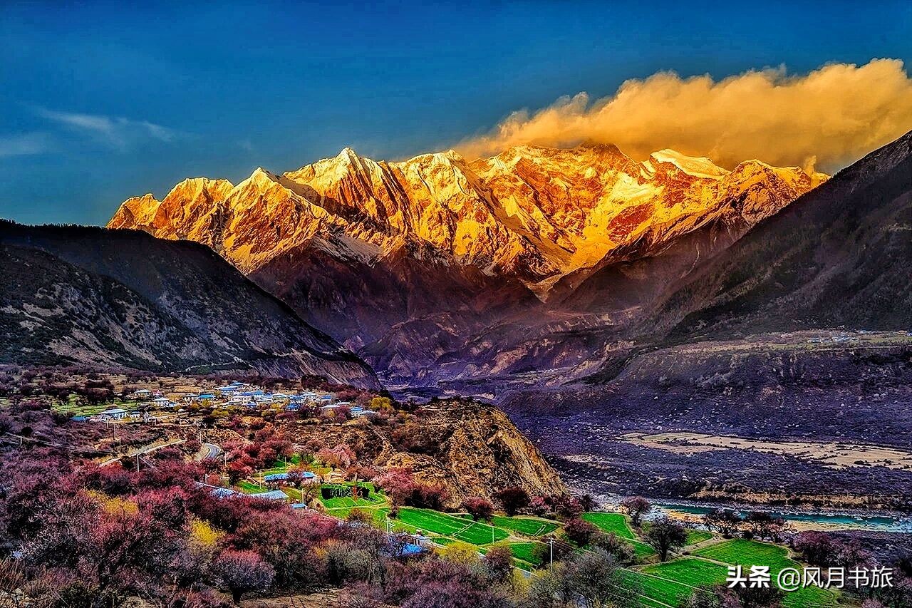 成都出发林芝旅游攻略图,金川梨花节自驾游五日线路图