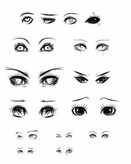 漫画人物手绘眼睛简单画法,眼睛的画法简单又漂亮图片