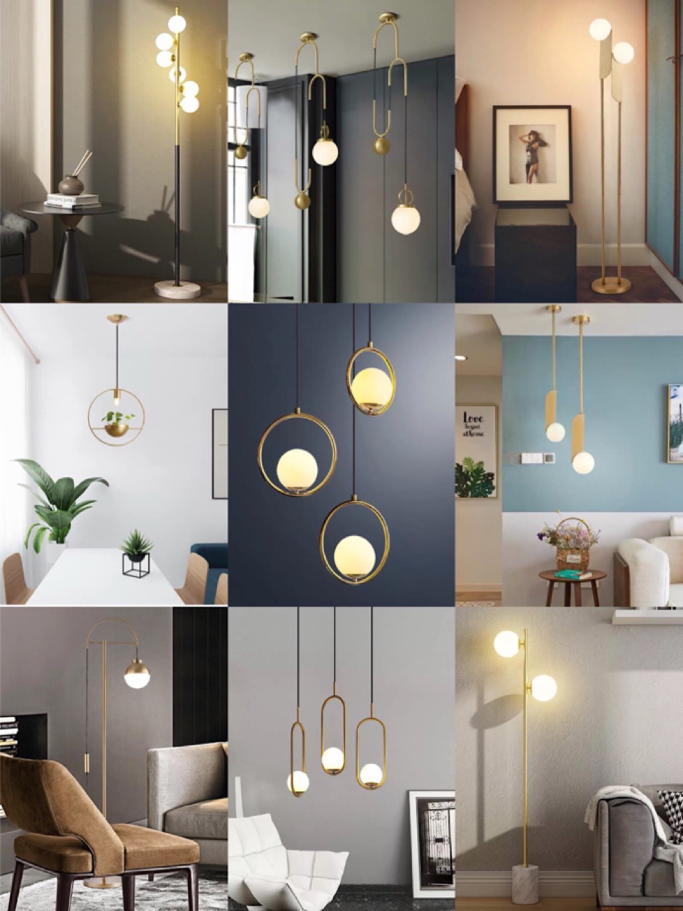 北欧风房间灯饰灯具效果图,北欧风全屋灯饰