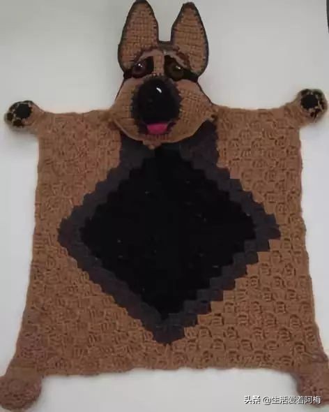 妈妈钩的小羊毯子,妈妈钩的睡袋