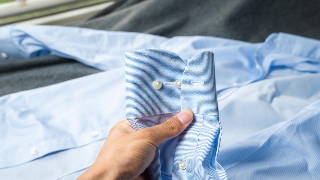 拒绝油污侵袭的尴尬，90分三防免烫全棉衬衫上身体验！