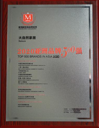 大自然家居是五百强吗,大自然实木地板销量五连冠