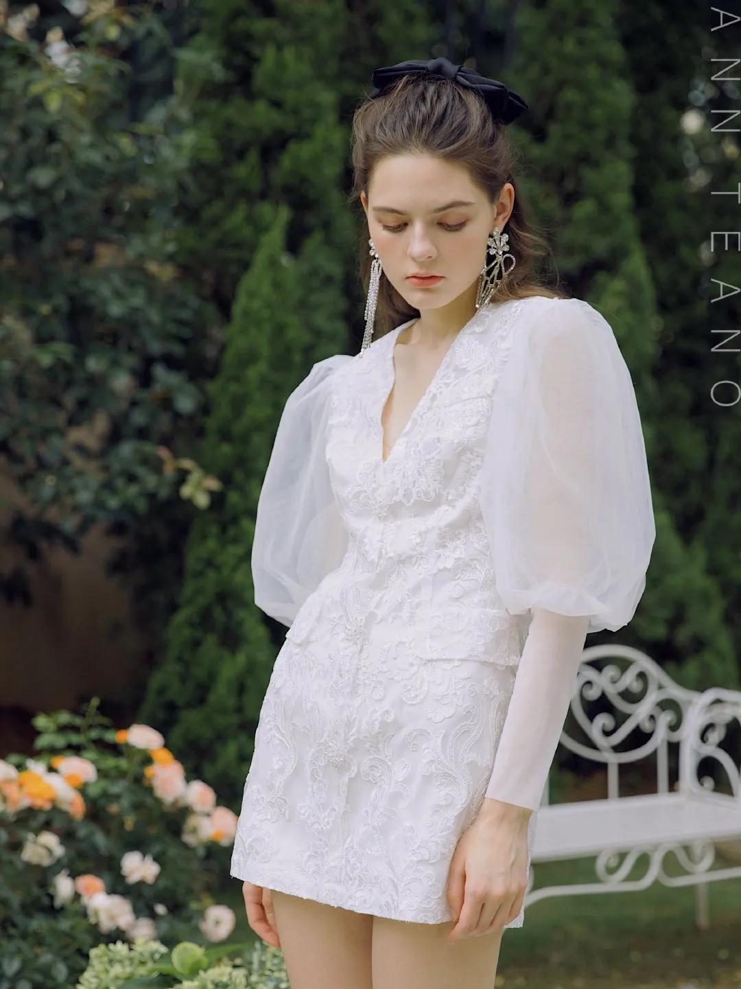 最火的泡泡袖上衣穿搭秋冬,夏天泡泡袖设计感小众上衣