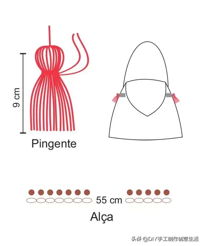 钩漂亮钩针收纳袋,钩笔袋编织教程
