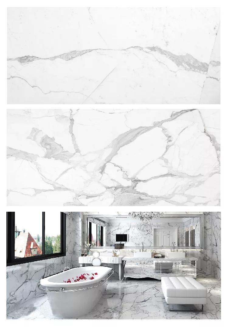 轻奢新中式大理石效果图,钻石型大理石装修效果图