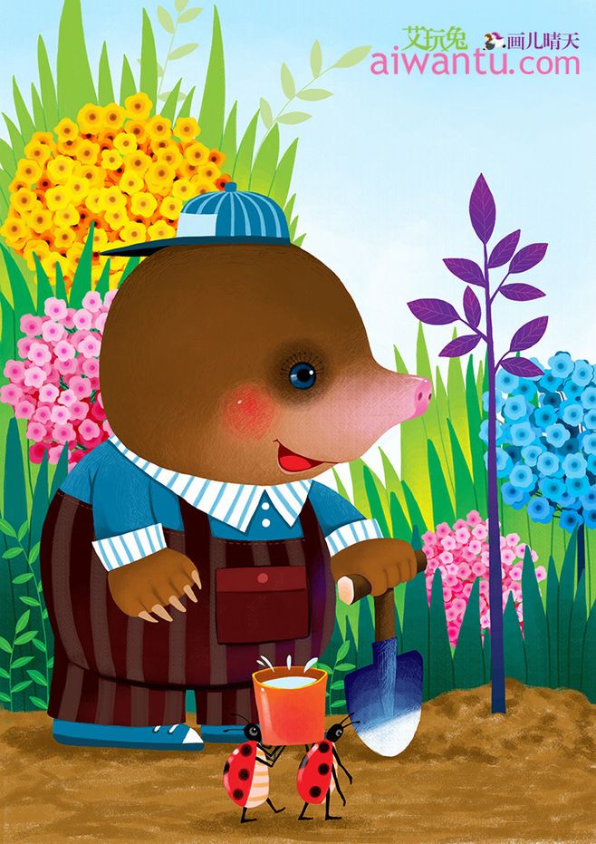 唯美插画壁纸动物,简单又漂亮的动物插画