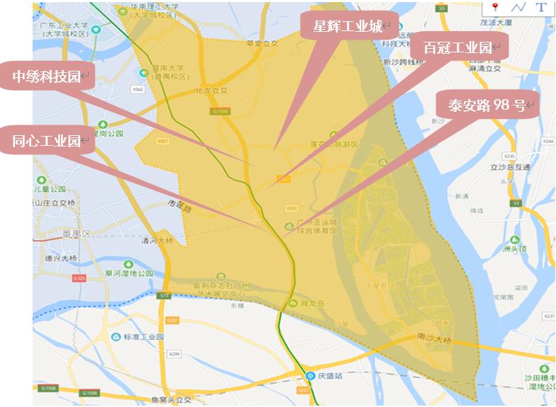 广州番禺第一工业五区租金,广州番禺巨大产业园租金