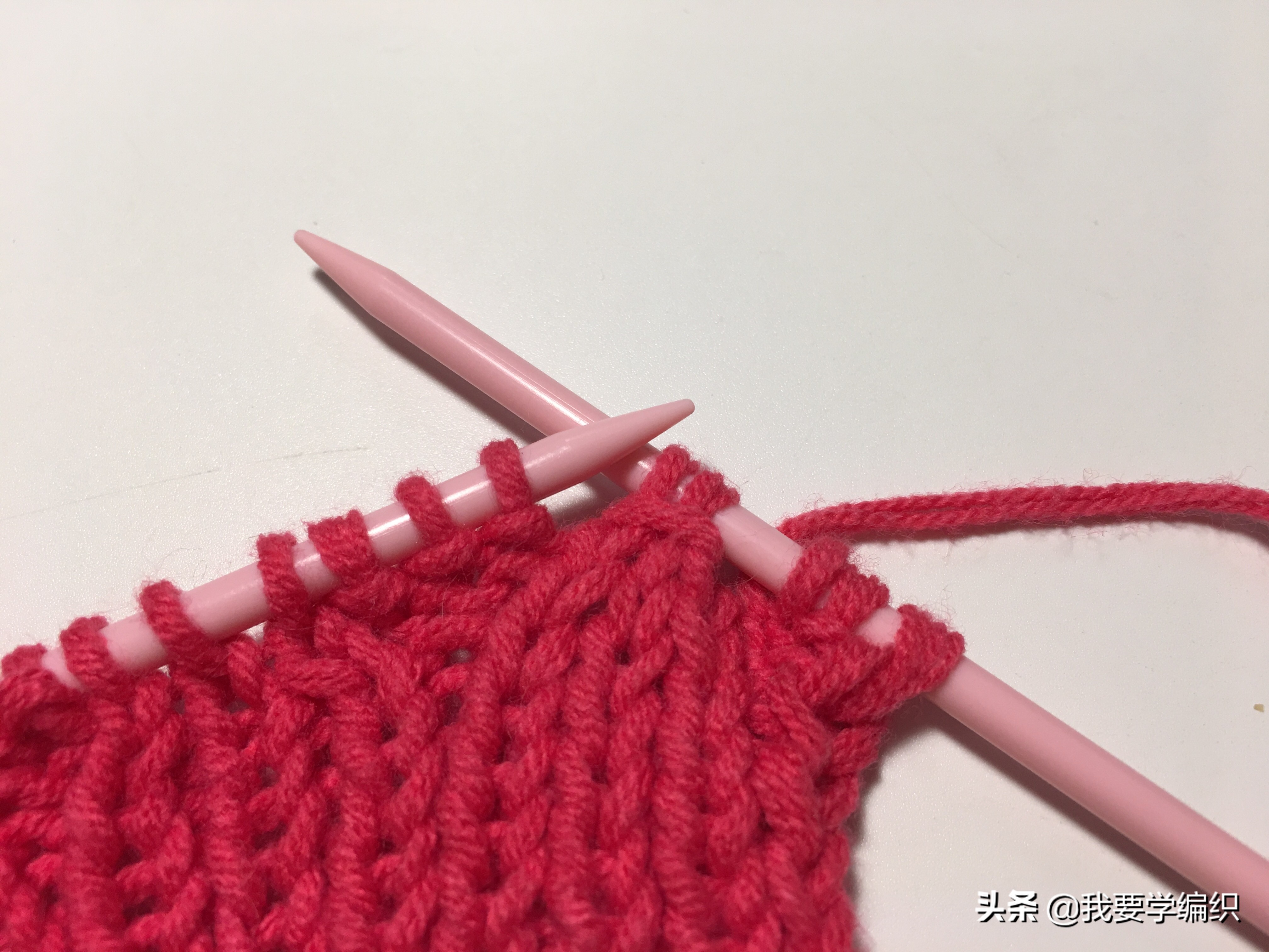 灯笼花底边编织教程,棒针编织大红灯笼教程