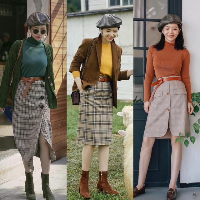 一条半身裙多种穿法夏季穿搭,穿半身裙该怎样穿搭